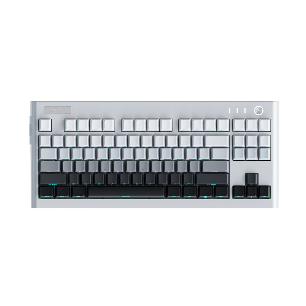 GeekElite Lio87 with side engraved keycaps Mechanical Gaming Keyboard with DIY Light Stripe Barebone