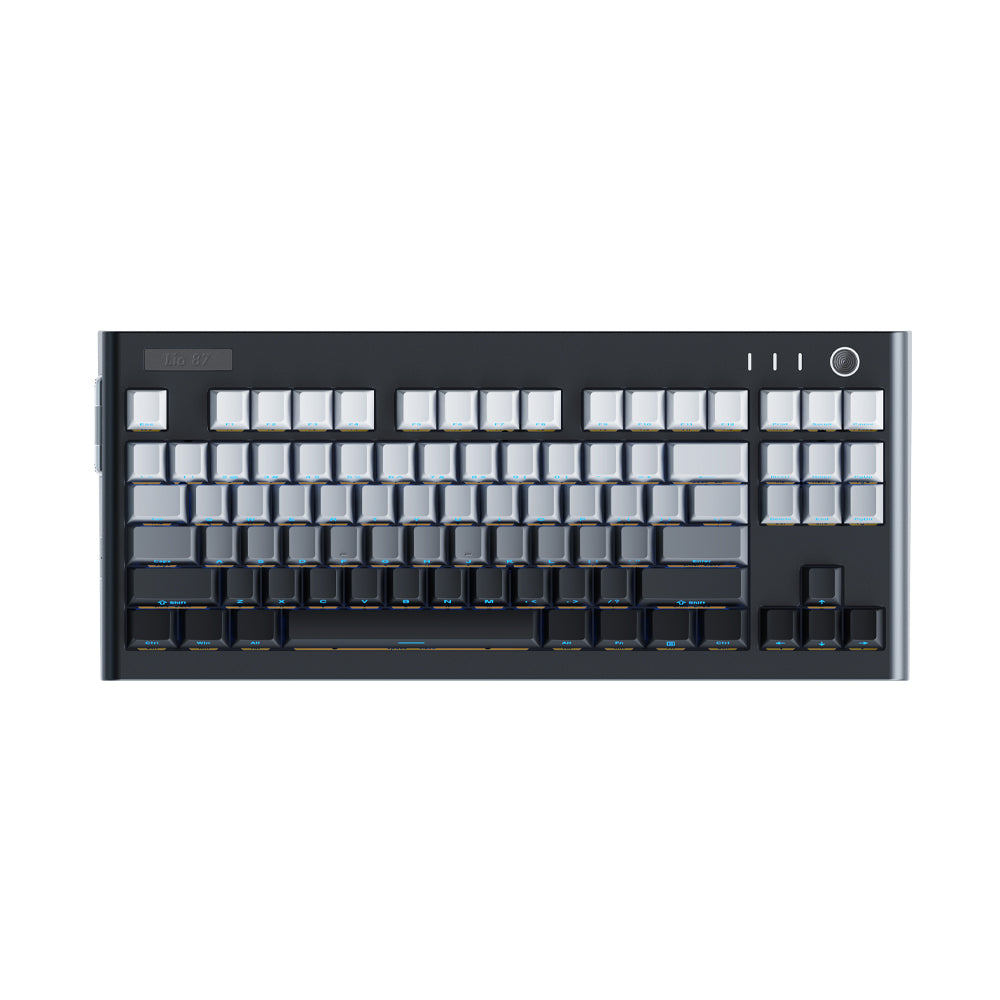 GeekElite Lio87 with side engraved keycaps Mechanical Gaming Keyboard with DIY Light Stripe Barebone