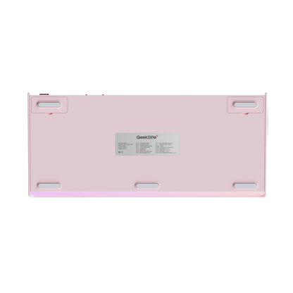 GeekElite Lio87 Mechanical Gaming Keyboard with DIY Light Stripe